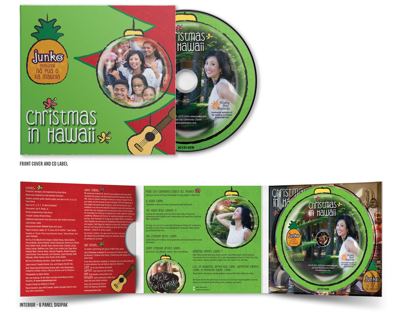 Christmas in Hawaii CD packaging for Junko